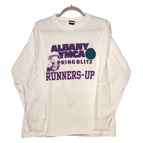 90s Albany YMCA Springblitz Runners Up Volleyball Long Sleeve t-shirt - Picture 1 of 6